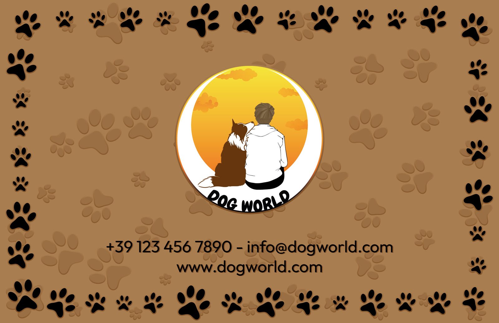Dog World — tessera, fronte
